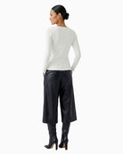 Oui Long Sleeve T-Shirt in off white back view