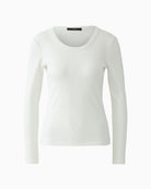 Oui Long Sleeve T-Shirt in off white product image