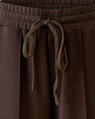 Oui Marlene Trousers in Brown detail view