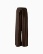Oui Marlene Trousers in Brown full-length view
