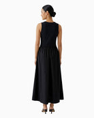 Oui Maxi Dress in black back view