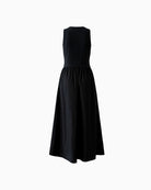 Oui Maxi Dress in black full-length back view