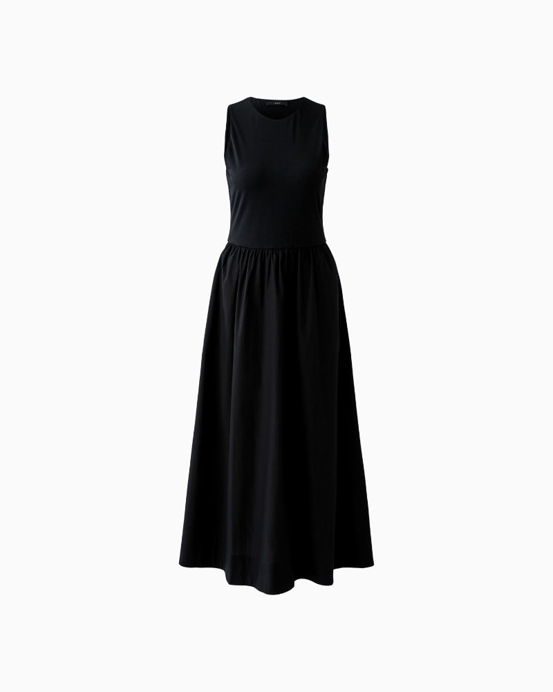 Oui Maxi Dress in black full-length front view