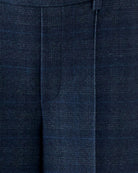 Oui Mid Rise Trousers in navy fabric detail
