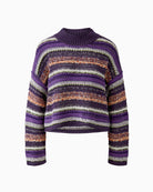 Oui Pullover in Violet front view