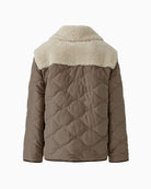 Oui Reversible Jacket in taupe back view