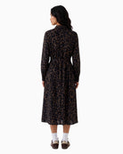 Oui Shirt Dress in Leopard back view