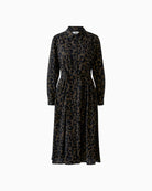Oui Shirt Dress in Leopard fabric detail