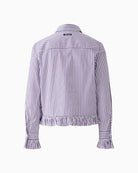 Oui Shirt Violet in White/Violet back view