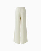 Oui The Palazzo pants off white flat lay back view with patch pockets