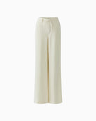 Oui The Palazzo pants off white flat lay front view wide leg