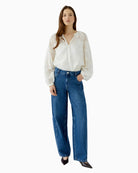 Oui Tunic Blouse in Off White styled view