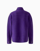 Oui Wool Overshirt Jacket in Violet product back view