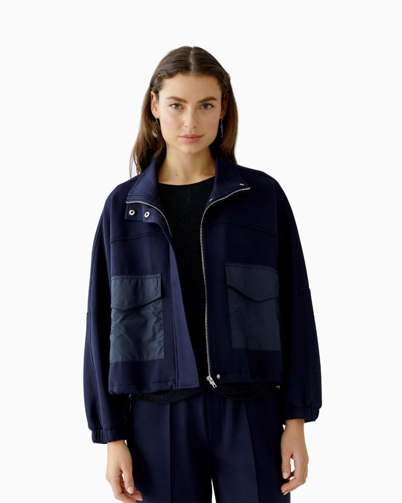 Oui lightweight jacket for women in soft scuba fabric