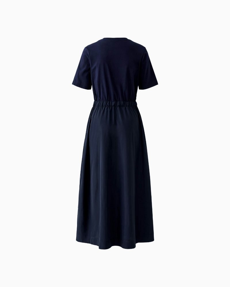 Oui maxi dress dark blue back view