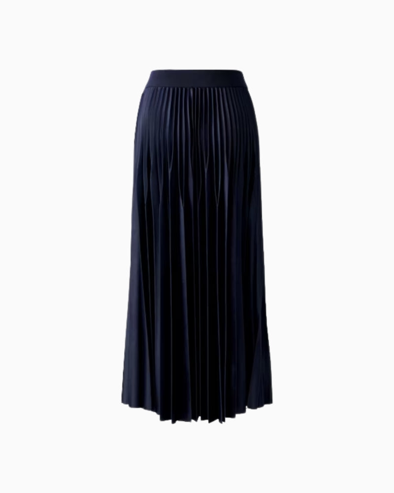 Texture detail of coated polyester pleats with gentle shine