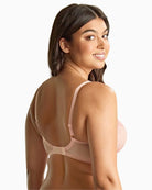 Back Close-up of Ana plunge bra showing two-tone lace and supportive wired shape