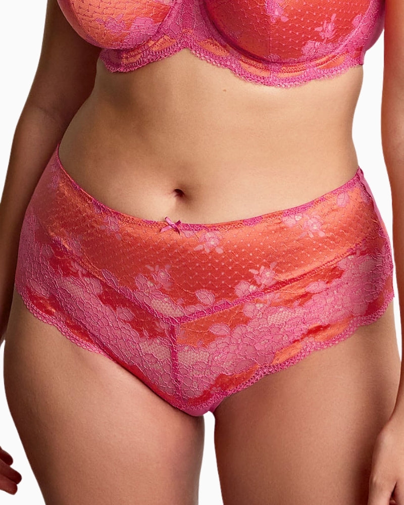 Panache Clara deep brief Pink Papaya front view – Áines Boutique