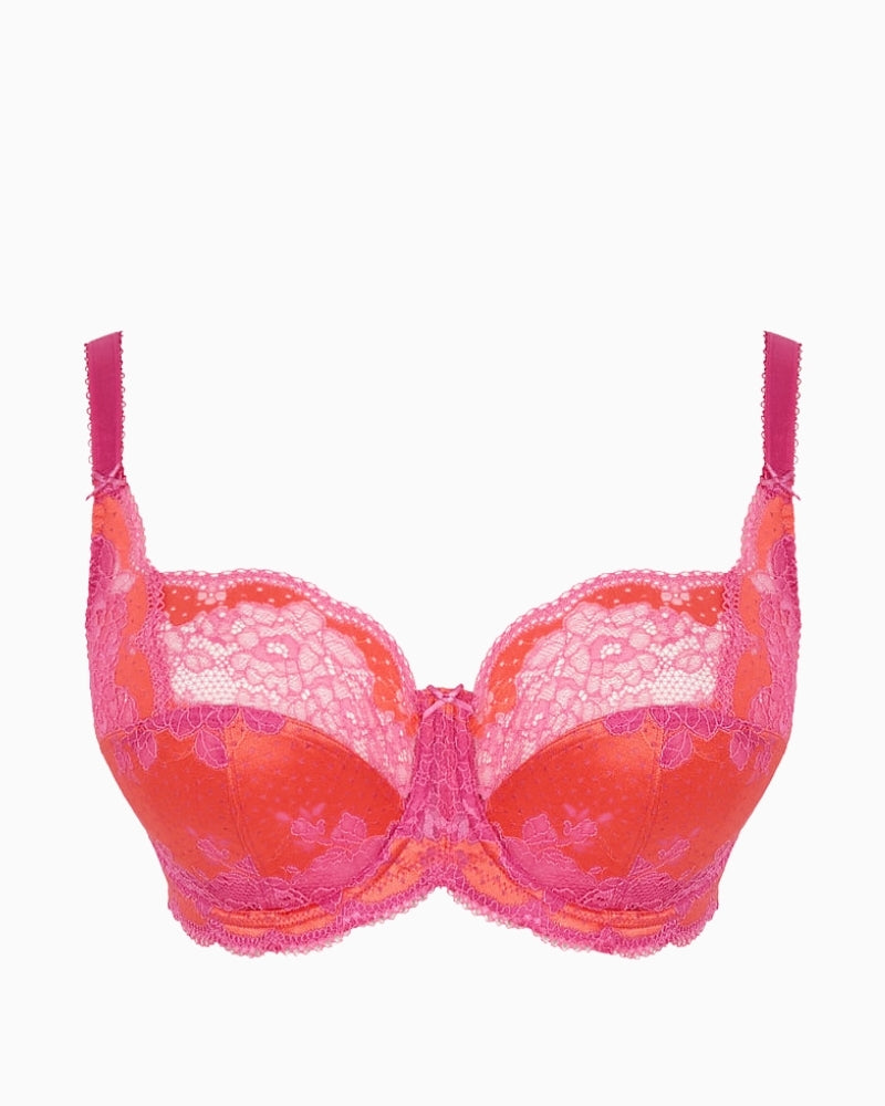 Panache Clara full cup bra Pink Papaya front view – Áines Boutique