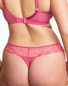 Panache Clara thong two-tone lace close-up – Áines Boutique