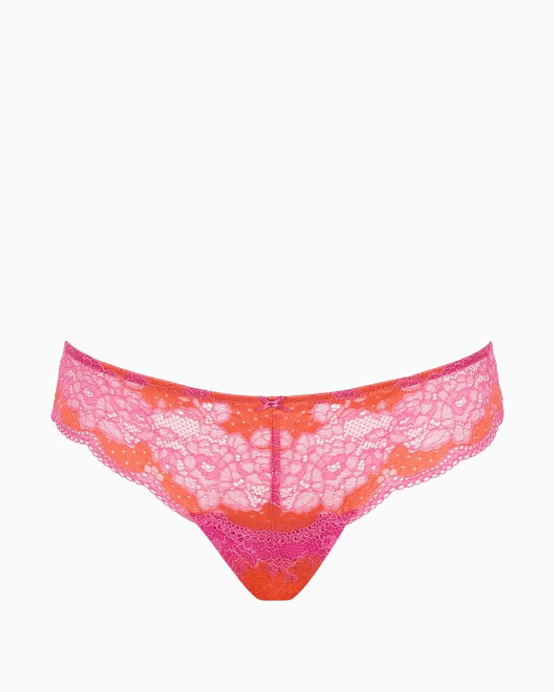Panache Clara thong Pink Papaya front view – Áines Boutique