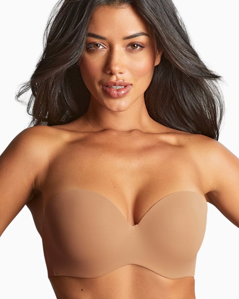 Front Supportive strapless bra from Panache with clean finish and seamless look

