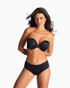 Panache Porcelain Elan strapless bra in black with moulded cups
