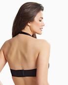 Back view of Panache strapless bra showing mesh wings and hook closure