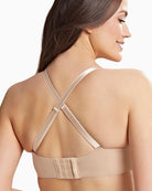Convertible strapless bra in neutral chai tone for everyday wear