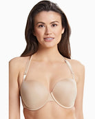 Convertible strapless bra in neutral chai tone for everyday wear