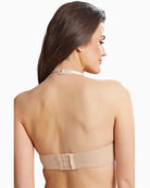 Back of Panache strapless bra showing mesh wings and soft fastening