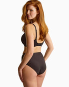 Panache 365 Deep Brief black back view on model