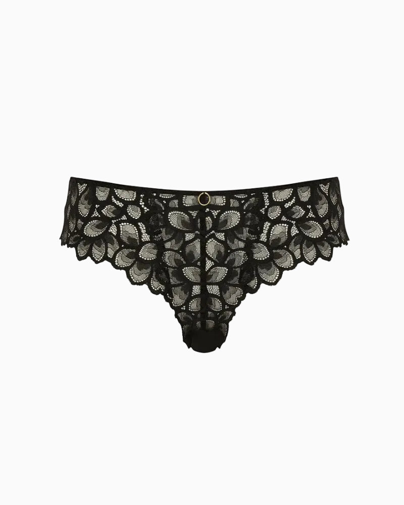 Panache Allure Brief in black lace detail