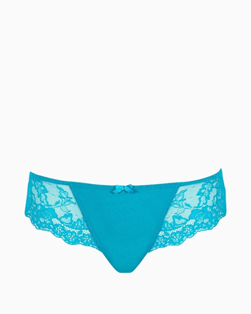 Panache Ana Brazilian Brief in Ocean Blue front view