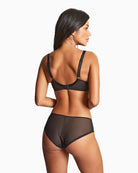Panache Clara Full Cup Bra in charcoal and black back view
