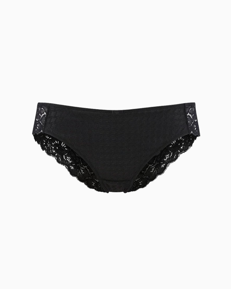 Panache Envy Brief in black jacquard texture detail