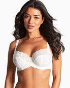 Panache Envy Full Cup Bra in Ivory lace cup detail
