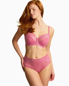 Panache Envy bra and Envy Deep Brief in Fuchsia Pink front view on model