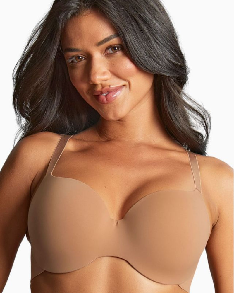 Panache Moulded T Shirt Bra in Honey bonded edge detail
