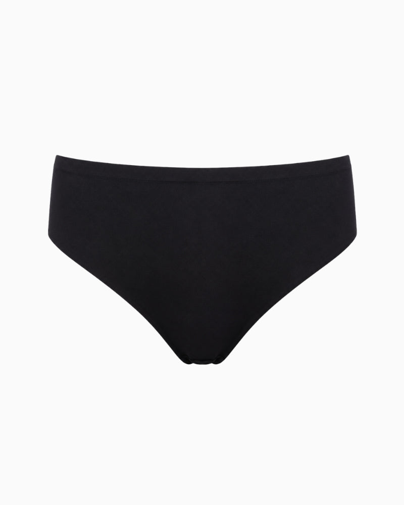 Panache Simply To Go Thong in Black front view