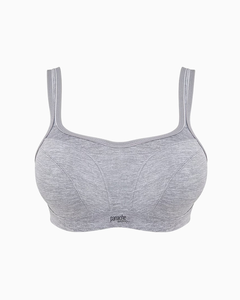 Panache Wired Sports Bra in Grey cup detail