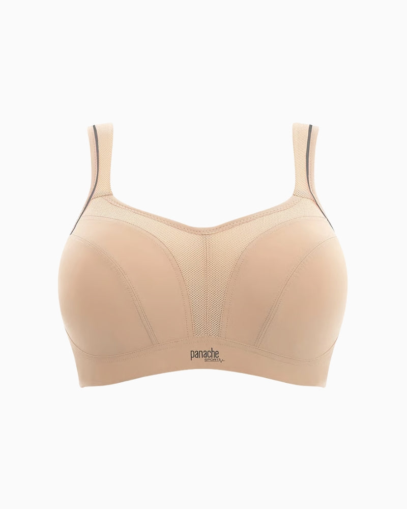 Panache Wired Sports Bra in Latte front detail