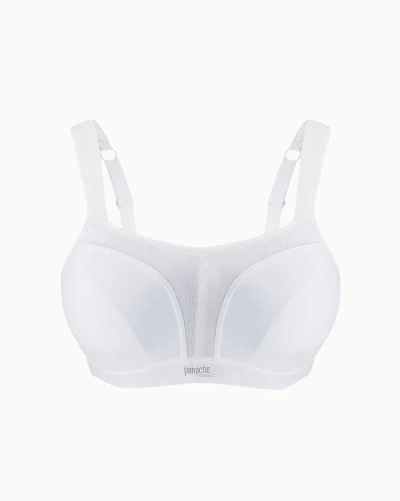 Panache Wired Sports Bra in White front view