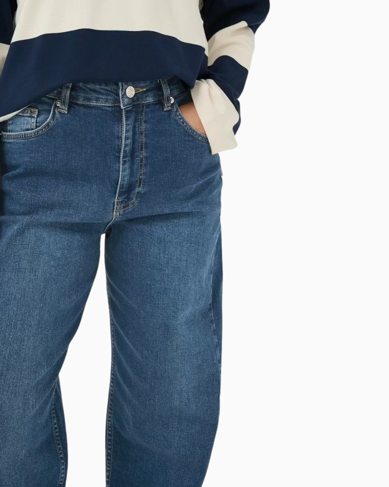 Part Two Adelena jeans five-pocket detail close-up – Áines Boutique