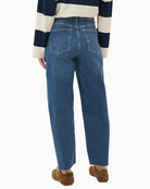 Part Two Adelena jeans blue, woman wearing back view – Áines Boutique