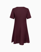 Part Two Amina linen dress back view white background – Áines Boutique