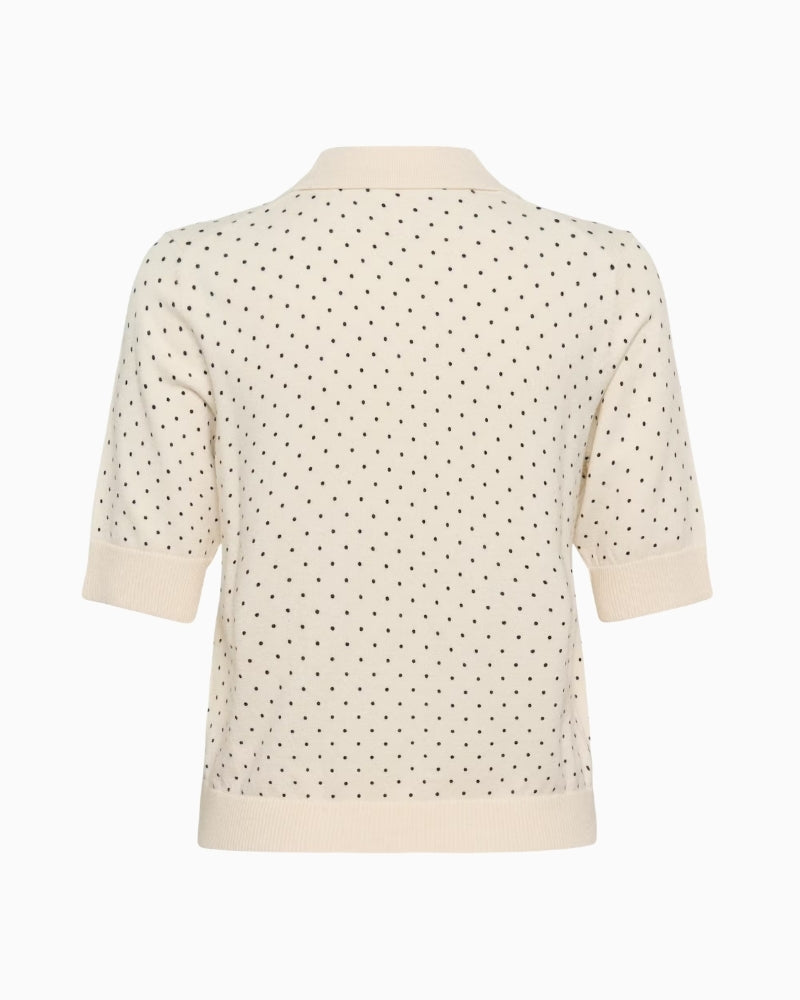 Part Two Anetti knit polo back view white background – Áines Boutique