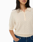 Part Two Anetti knit polo dotted detail – Áines Boutique
