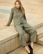 Woman wearing Part Two Atimas trousers – Áines Boutique