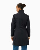 Part Two Carvin coat in navy, woman wearing back view – Áines Boutique